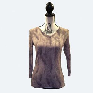 COPY - Ghost London Extra Fine Merino Wool Sweater feather print Size S